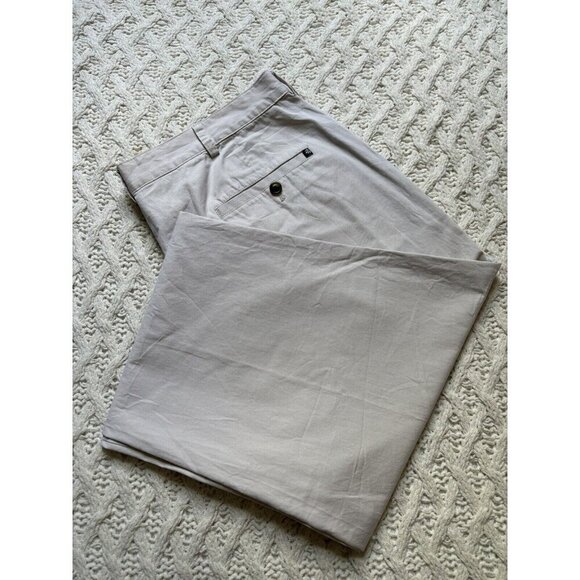 SPRING/SUMMER Brooks Brothers 346 Cream White Men Solid Chino Pants 40x28.5 - Picture 1 of 13